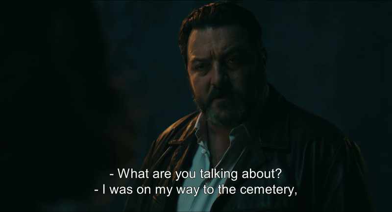 I was on my way to the cemetery