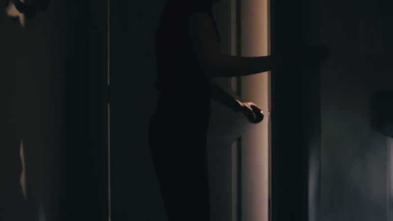 I open the door