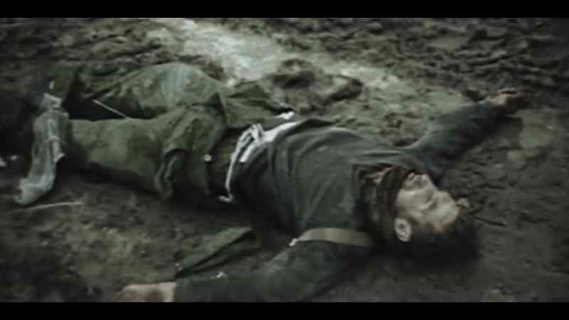 Our tanks crushed the dead Germans