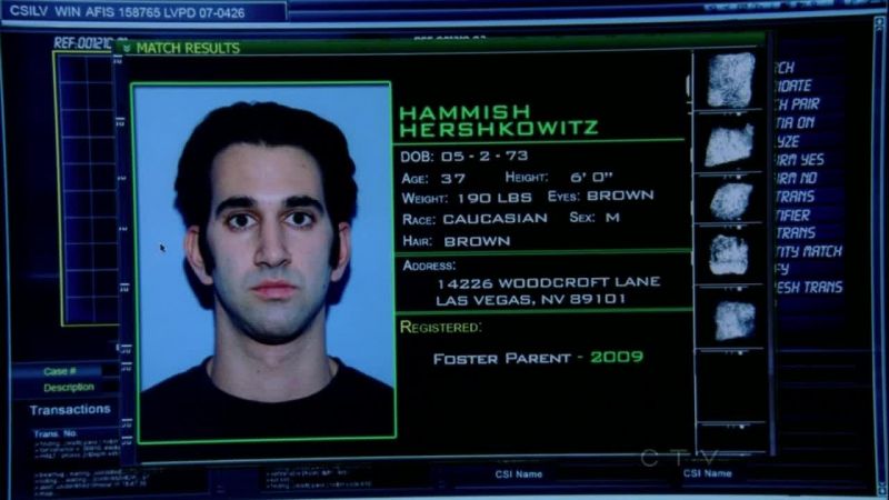 Our third victim's name is Hammish Hershkowitz