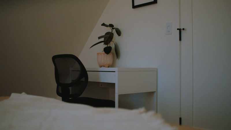 I put a desk in there for when I need to do some work