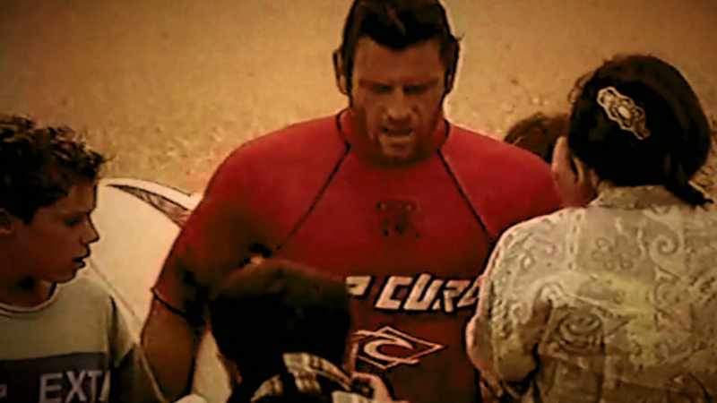 I remember hearing him yelling on the beach