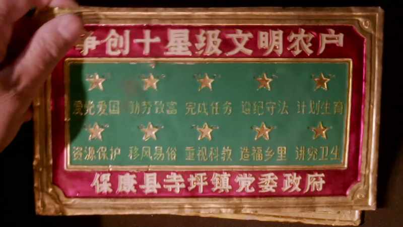 I remembered the plaques the government hung