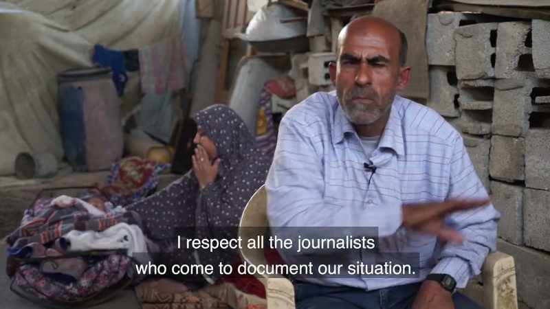 I respect all journalists, who come to document our situation