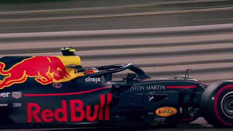 Ricciardo and Verstappen running third and fourth