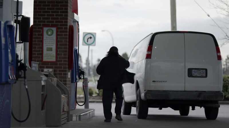 I’m at a petrol station