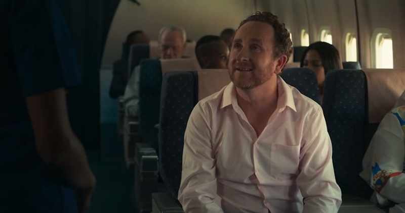 I was sat in the seat over there