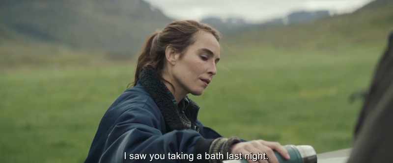 I saw you taking a bath last night