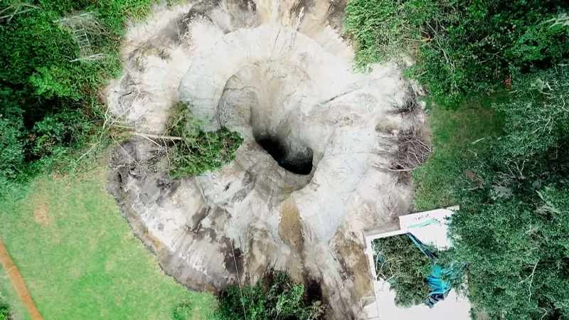 I see this massive hole in front of me