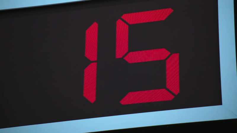 I see the time on the clock. I don't know if I'm gonna make it