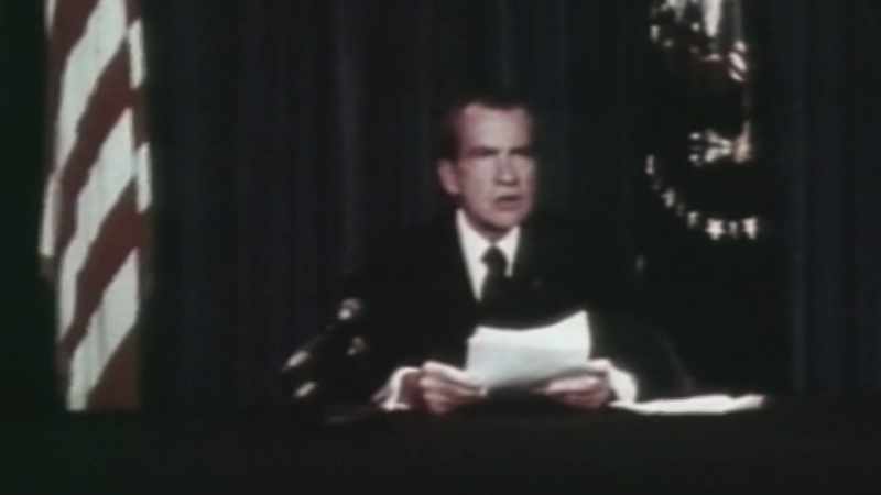 I SHALL RESIGN THE PRESIDENCY EFFECTIVE AT NOON TOMORROW