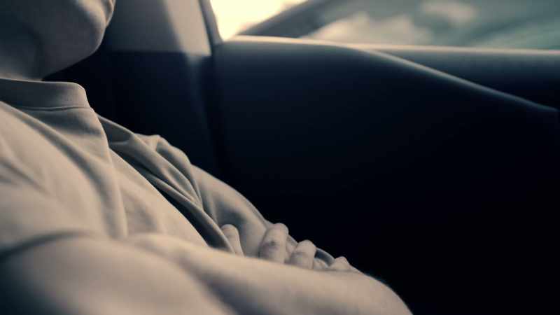 I was sleeping in my car