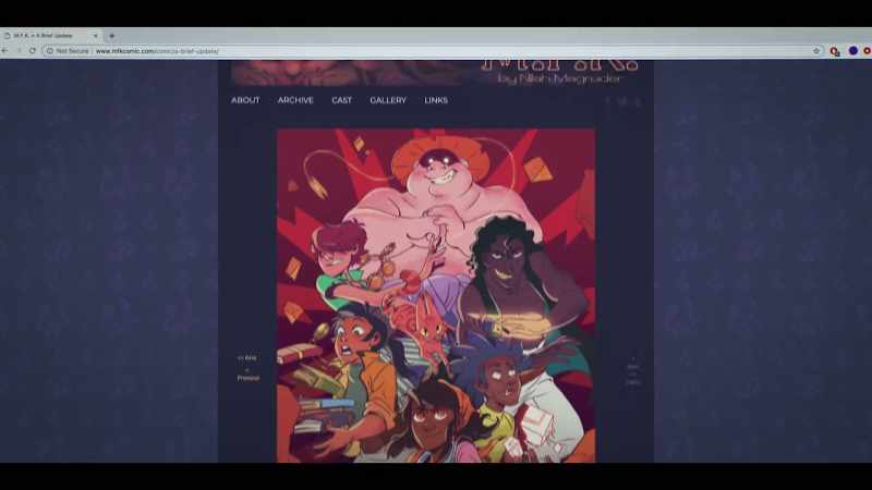 I started putting M.F.K. online