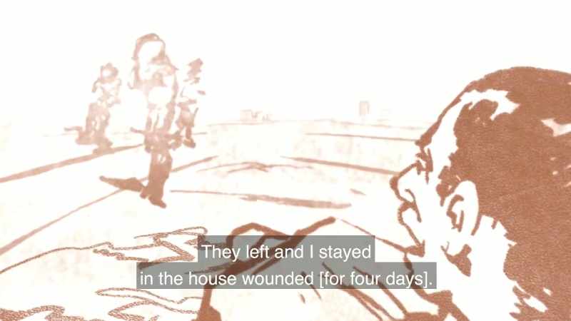 I stayed in the house, injured