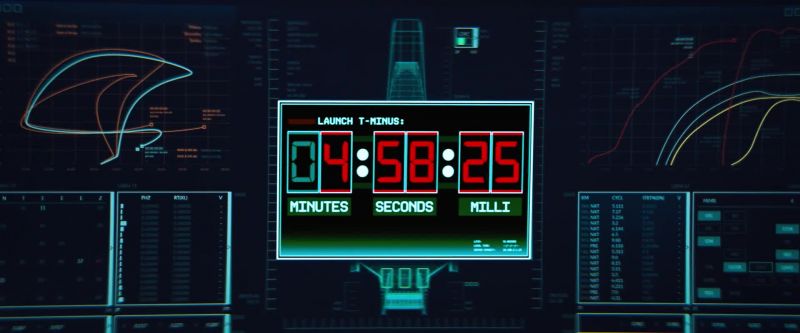 T-minus five minutes to launch