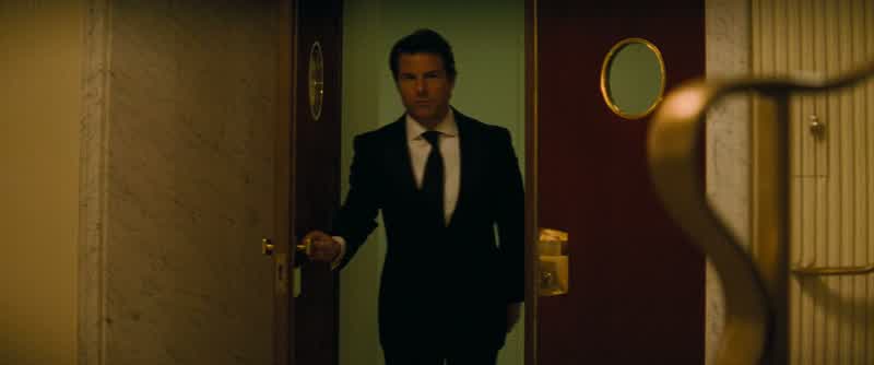 Take the door on your left