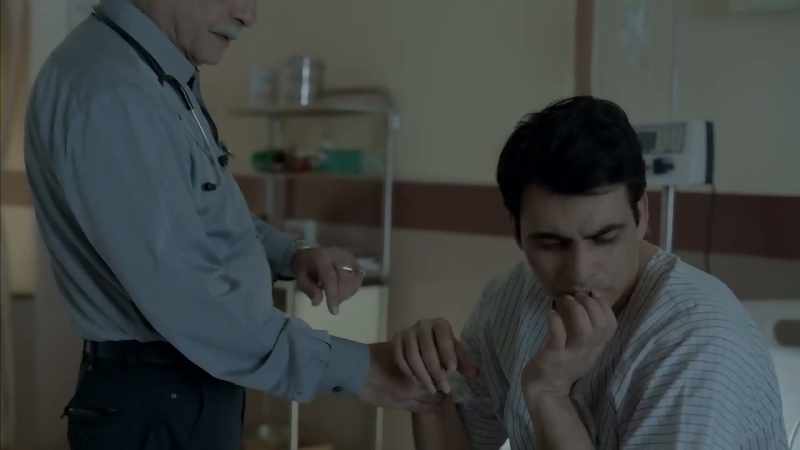 I was taking his pulse I noticed his finger nails