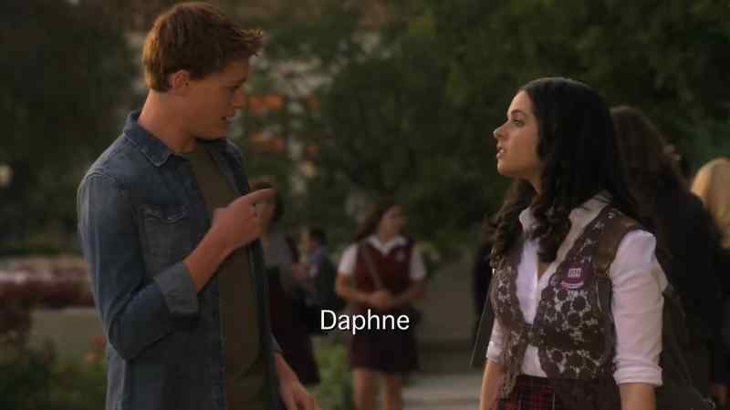 and I were talking. - Daphne... you