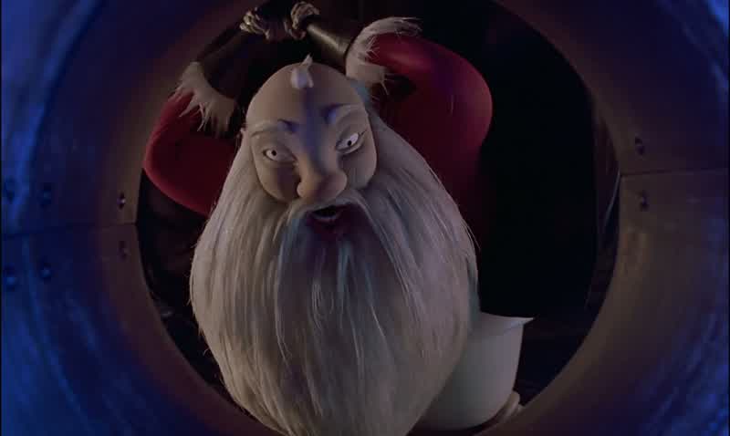 I think he might be too bigNo he's notIf he can go down a chimney he can fit down here