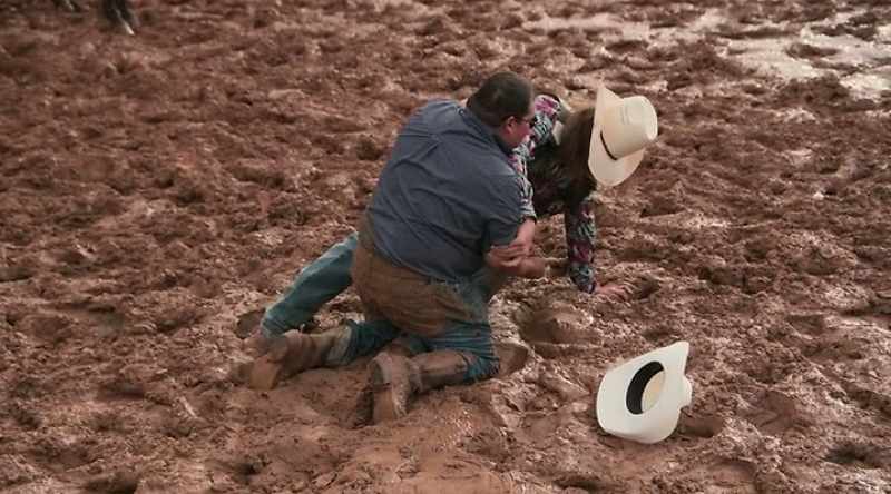 I think sometime he may have mud wrestled to pay his rent