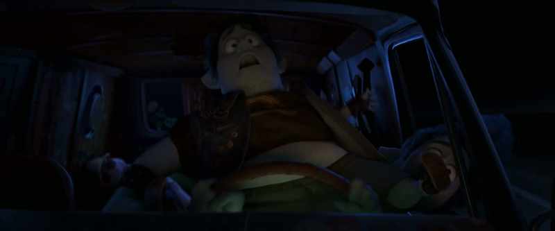 I think the spell is wearing off. (GRUNTS)