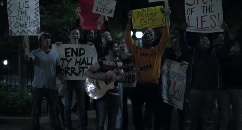 I think they're gonna protest City Hall
