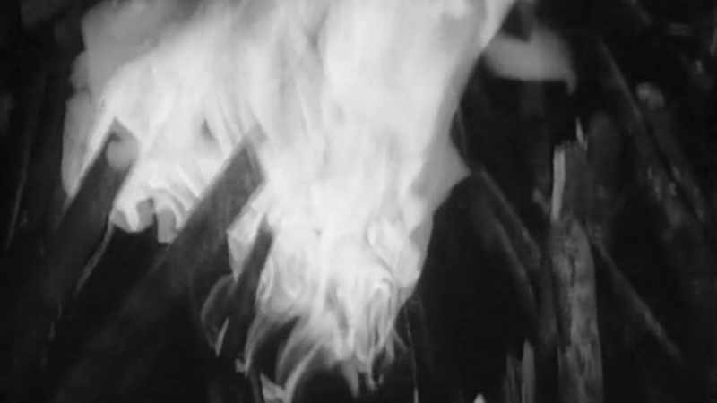 I think, what a horrible, horrible thing. -(flames roar)