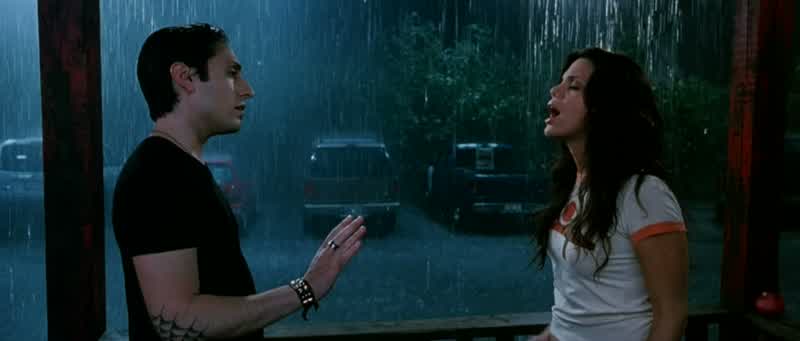 I was thinking we could make out What on a porchNot even in the bar but in front of the entranceForget it No in my carWhat out there It's wet as fucking 'Nam out thereNot in my car it's notLook you