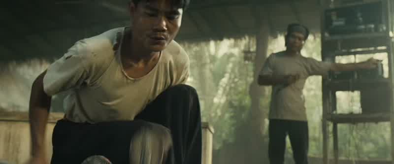 I was told it might be possible to rent your boatWe'd like to do thatIs that possible We need to get upriverWhere you goingInto BurmaBurma's a war zoneWell that's what people call itbut it's more like