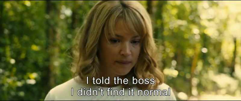 I told the boss I didn't find it normal