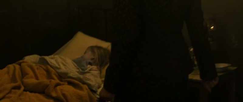 I tried to keep her away. We've only got one room