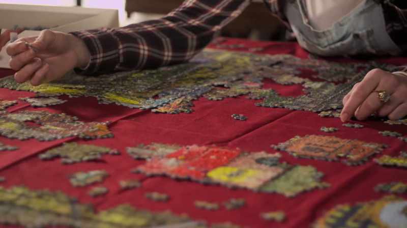 I used to do puzzles with my mom
