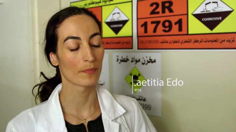 I was very happy first that this Palestinian woman