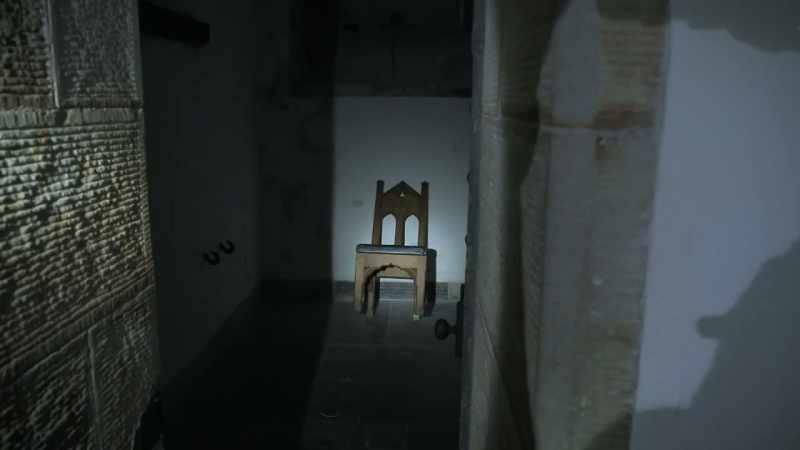 I walked along and we looked in