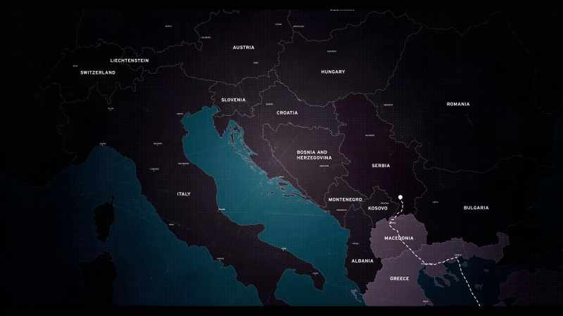 I went from Greece to Macedonia