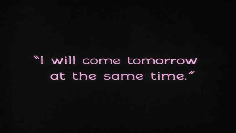 I will come tomorrow at the same time