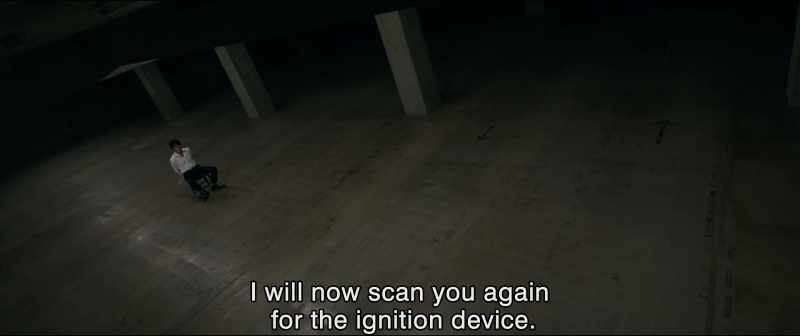 I will now scan you again for the ignition device