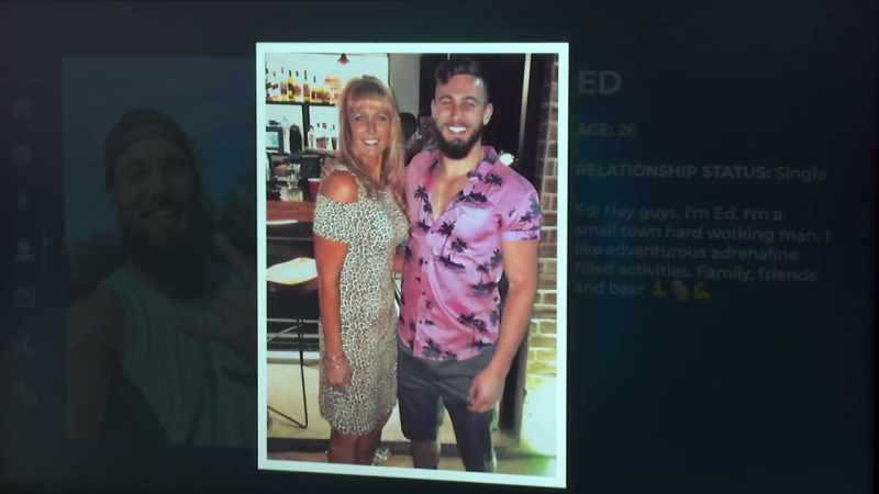 I wonder if that's his mom or if it's a girlfriend?