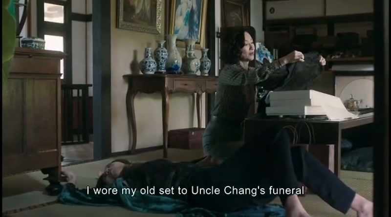 I wore my old set to Uncle Chang's funeral