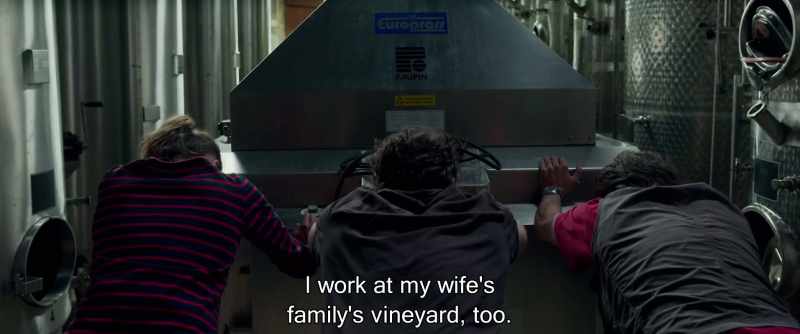 I work at my wife's family's vineyard, too
