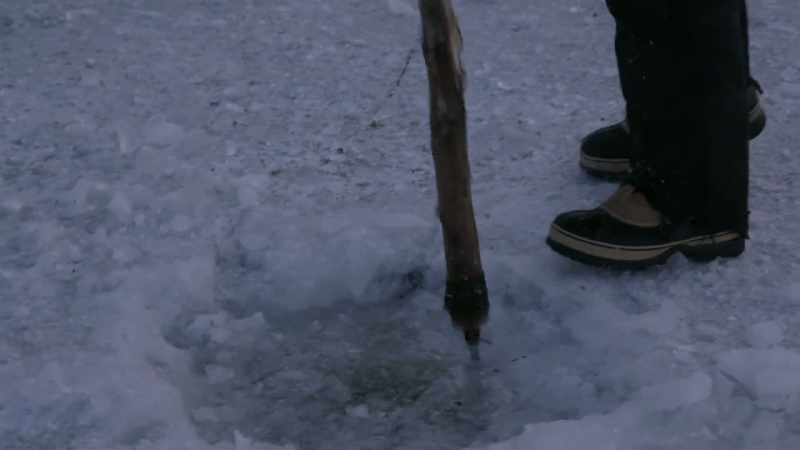 Ice pick is an essential tool in the Arctic