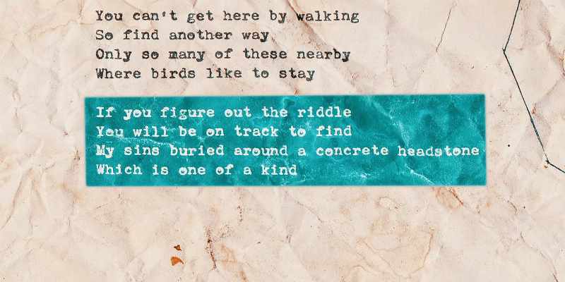 If you figure out the riddle