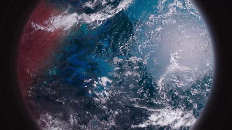 If we look at this atmosphere through a spectroscope