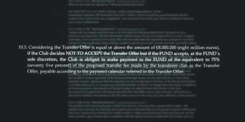 If there was an offer above a certain amount for a player