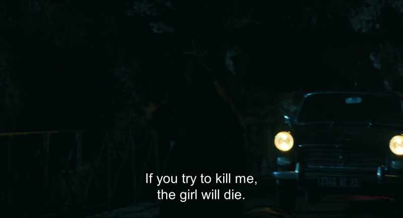 If you try to kill me, the girl will die