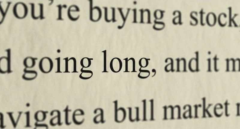 If you're buying a stock
