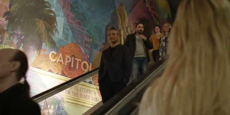 If you're going down the escalator