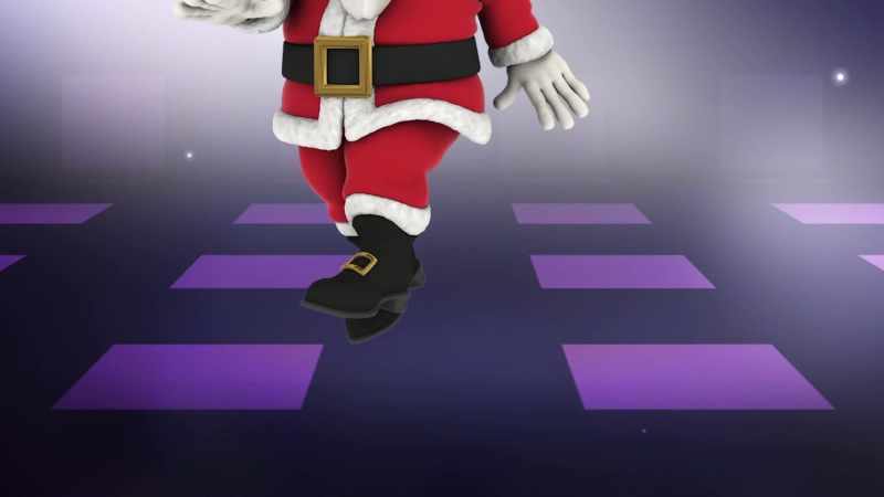 I'll show you what Christmas dancing is all about. Let's go