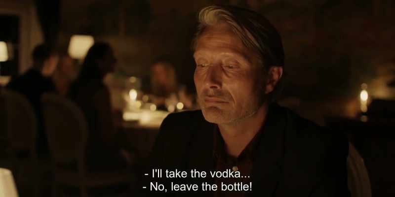 I'll take the vodka... - No, leave the bottle!