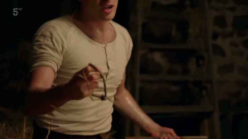 I'll try to hook it around the jaw and pull it around that way